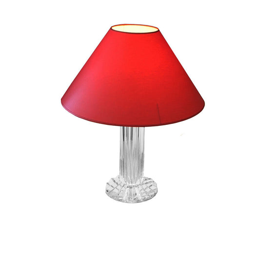 Baccarat Table Lamp French Monumental Crystal Column Circa 1970's