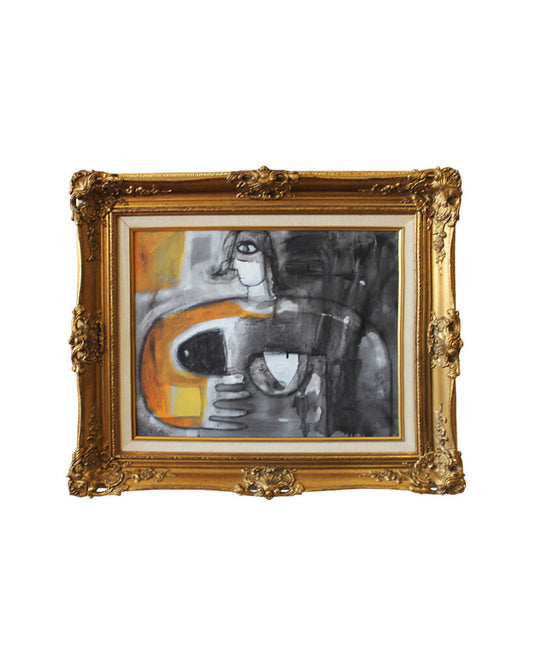 Shawn Savage Gold Framed Orange/Black/Grey Figure