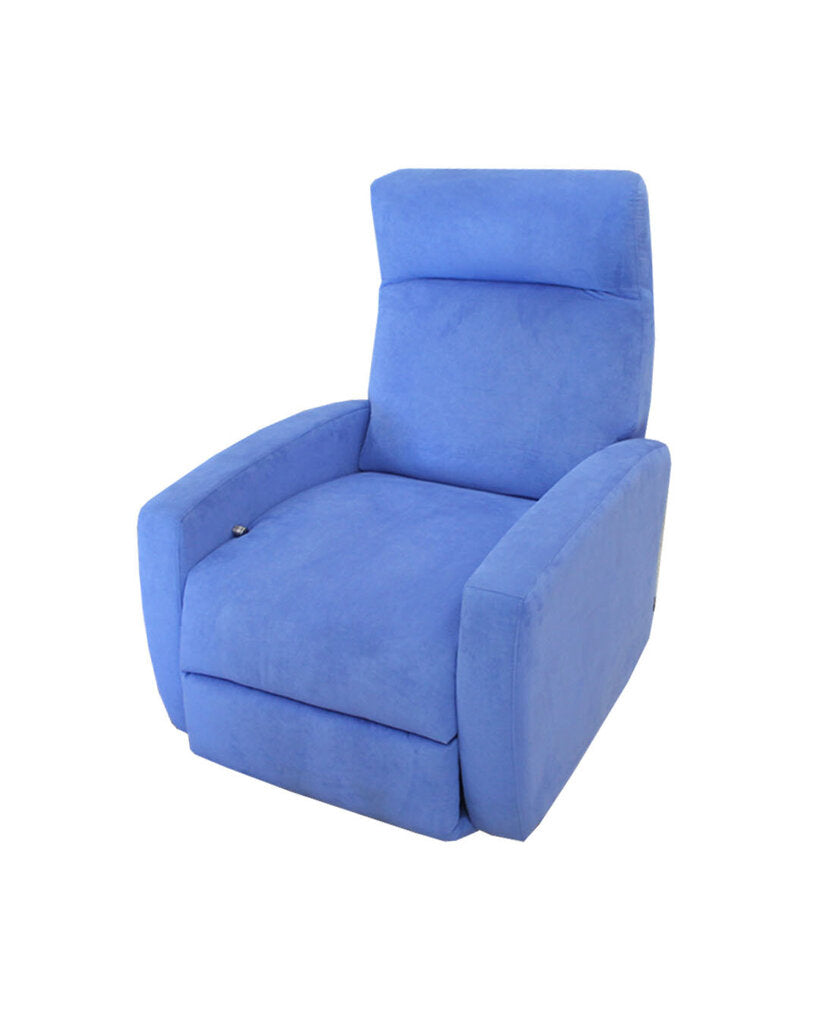 American Leather Comfort Recliner Ultrasuede Regal Blue