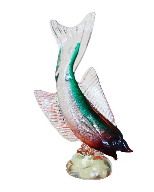 Poissons En Verre Murano Glass Sculpture