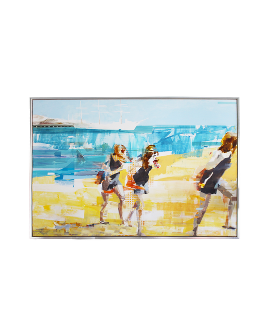 "Aquatic Park" by Michael Azgour Original Oil & Acrylic on Canvas 74.5W 52.75H