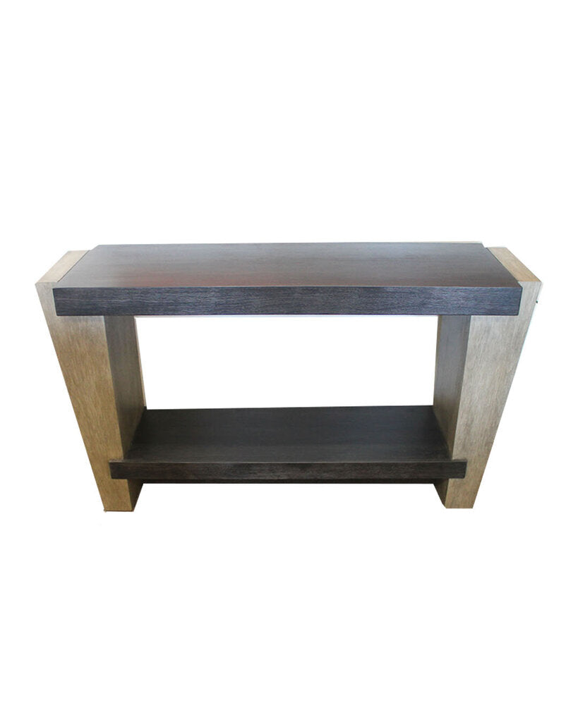 Robert James Oak Two-Tone Console Table