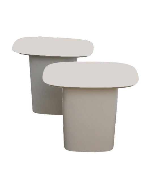 West Elm Accent Tables Cloud White PAIR 24W 14D 22H