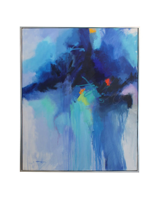 "Sanibel Blues" Original Oil on Canvas, Signed Charles Emery-Ross