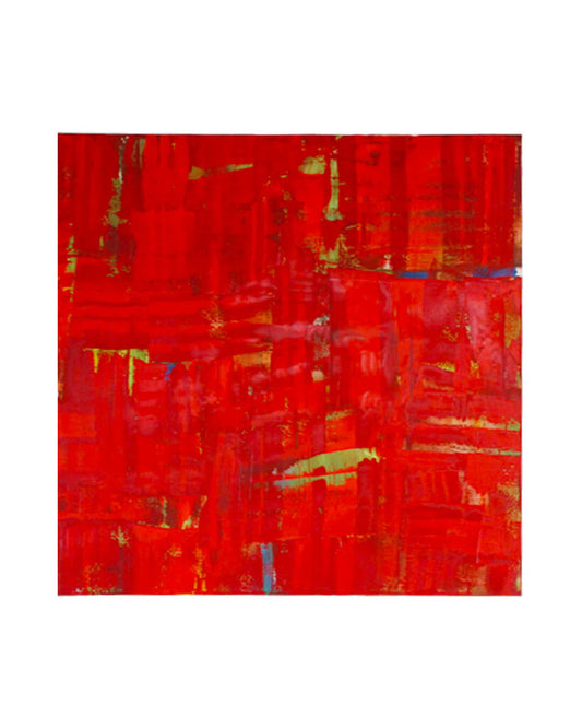 "Enero" Signed Ricardo Mazal Original Oil on Linen 54"Sq.