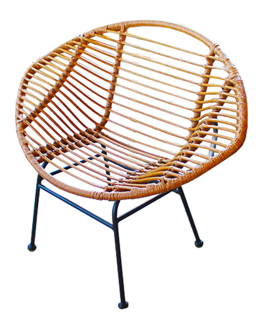 Modern Weave Basket Chairs, Steel Frame