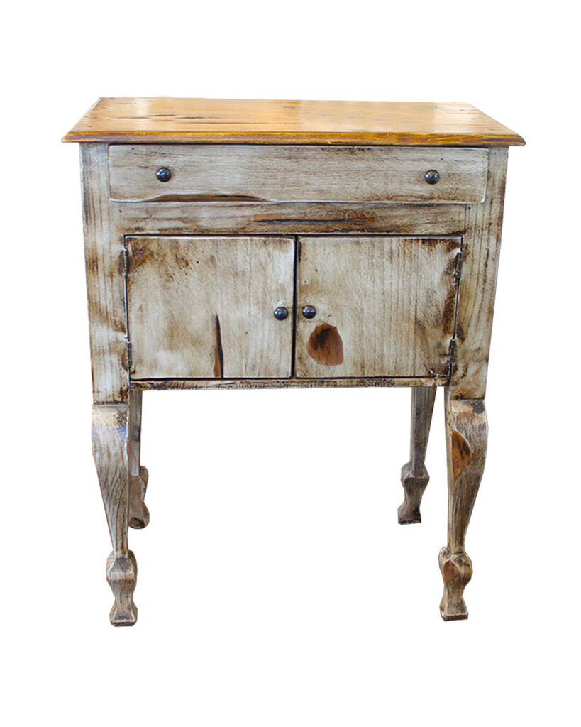 White Wash Reclaimed Wood Chests, One Drawer