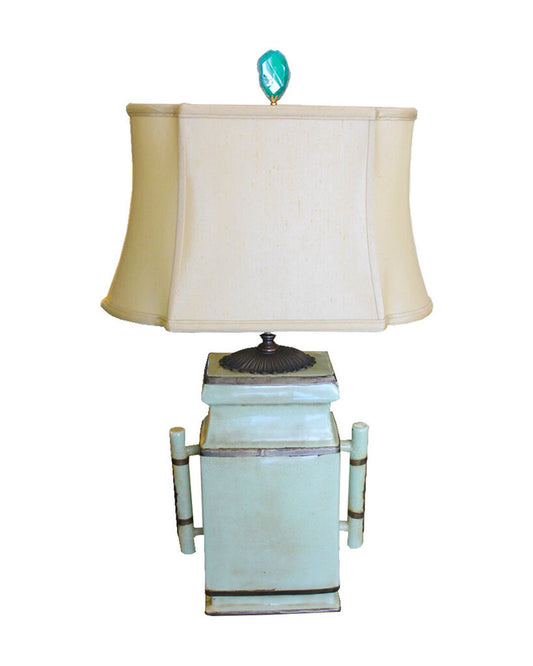 John Richard Celadon Porcelain Table Lamps (PAIR)