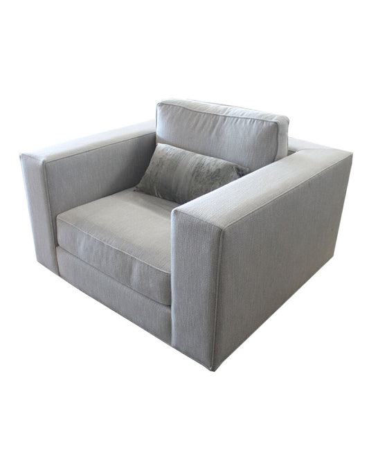 Restoration Hardware Maddox Wide-Arm Chairs, Perennials Performance Textured Two-Tone Linen