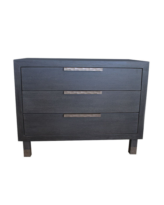 Robert James Chests in Oak w/Bronze Metal Feet & Handles PAIR 36W 19D 28H