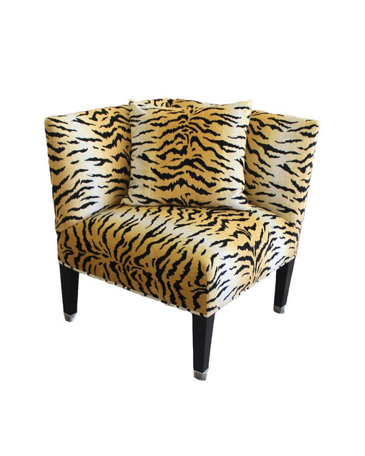 Chic Tiger Upholstery Corner Chairs/Loveseat PAIR 27.5W x 27.25D x 31.25H
