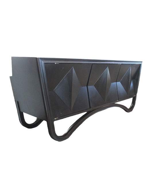 Black Diamond Console, No Shelves 73.5W 20D 30H