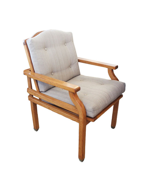 Giati Furniture Paradiso Premium Teak Upholsterd Arm Dining Chair - EA (12 Available)