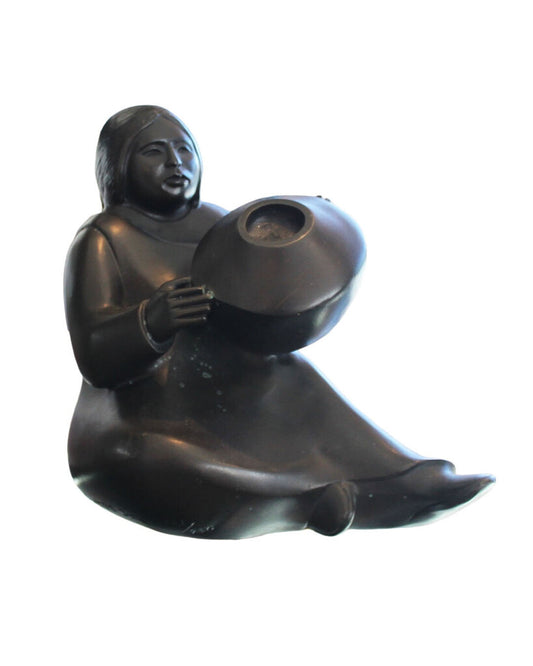 "Southwest Potter" Bronze Sculpture by Doug Hyde