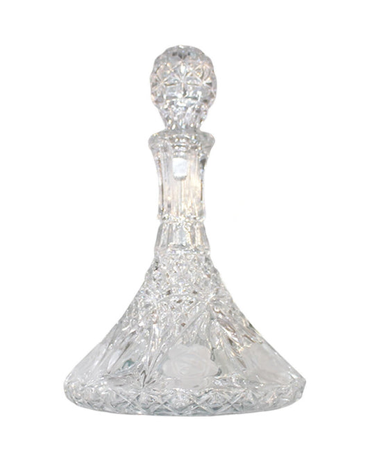 Crystal Embossed Roses Decanter