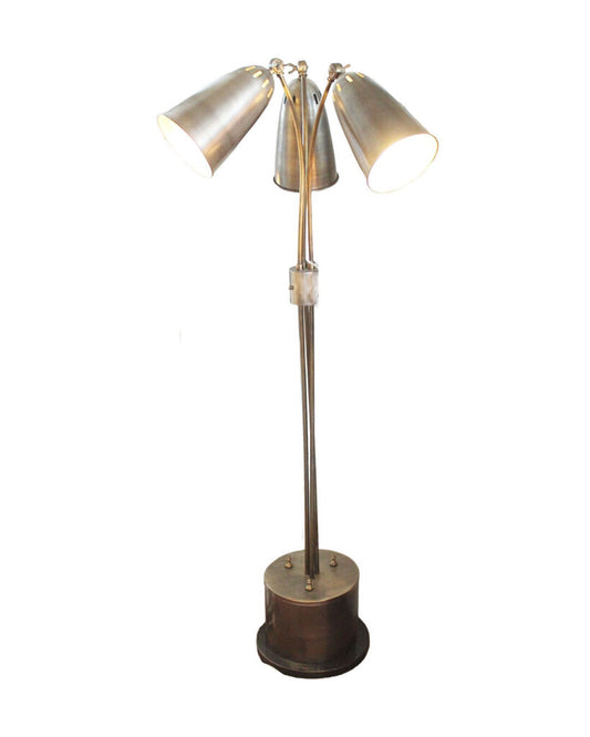 Jamie Young Bronze Metal Three Shade Floor Lamp 69"H