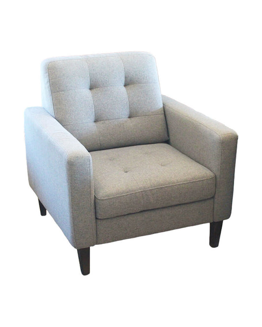 Tufted Charcoal Grey Lounge Chairs 33.5W 34.5D 35H PAIR