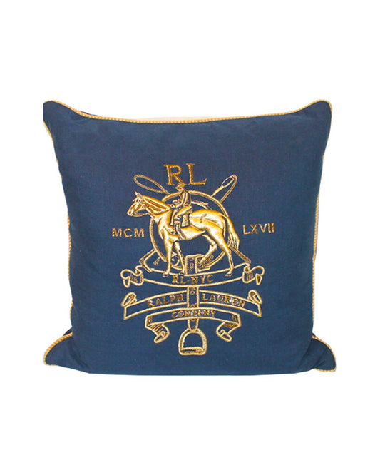Ralph Lauren Frasier Navy Throw Pillow w/Box