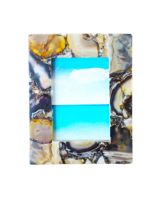 Bahia Agate Glass Frame