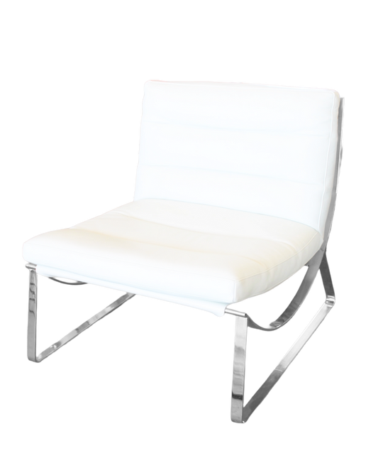 Natuzzi Italia Cammeo Chairs, Leather, Steel Frame, Seat Cushion Zippered - PAIR