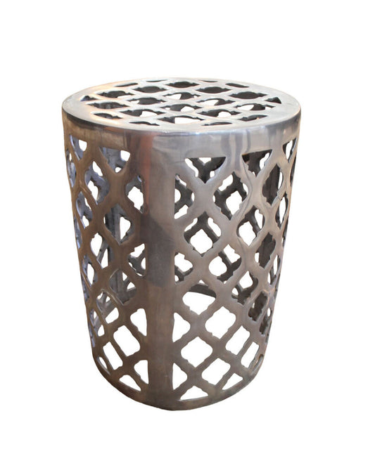 Aluminum Side Table 13.5Dia 18H