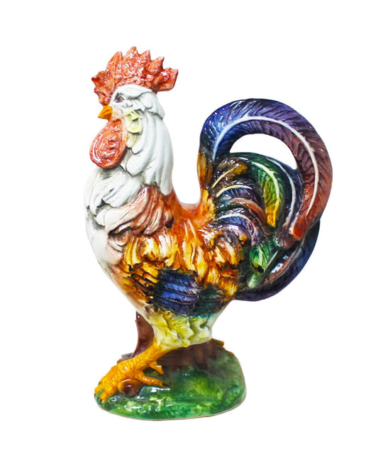 Vintage Artistica Italy Ceramic Rooster Sculpture