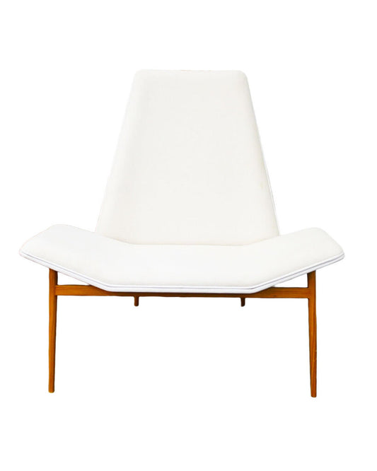 Modloft Kent Accent Chair, Upholstered White