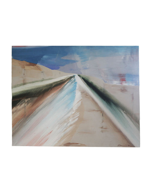 Signed Abstract on Canvas, Unframed 50W 40H