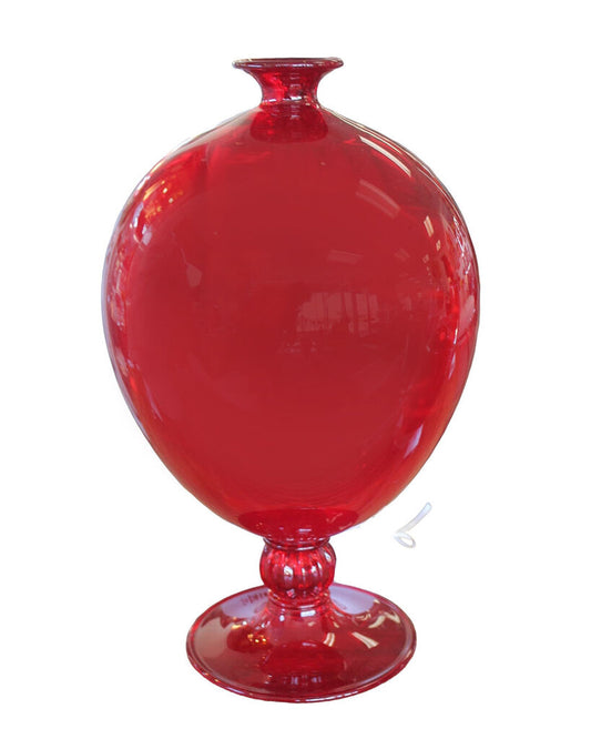 Vaso Veronese, Designer Vittorio Zecchin, red Vase 15H