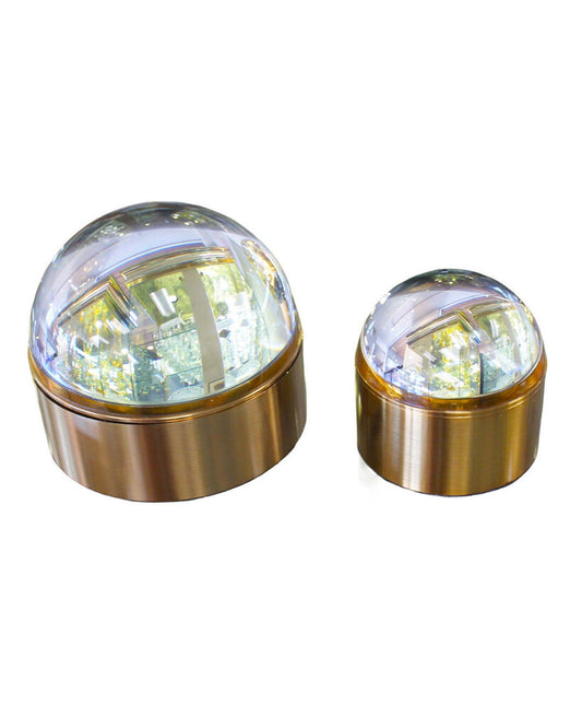Jonathan Adler Globo Boxes (PAIR) 4.75"Dia & 3"Dia