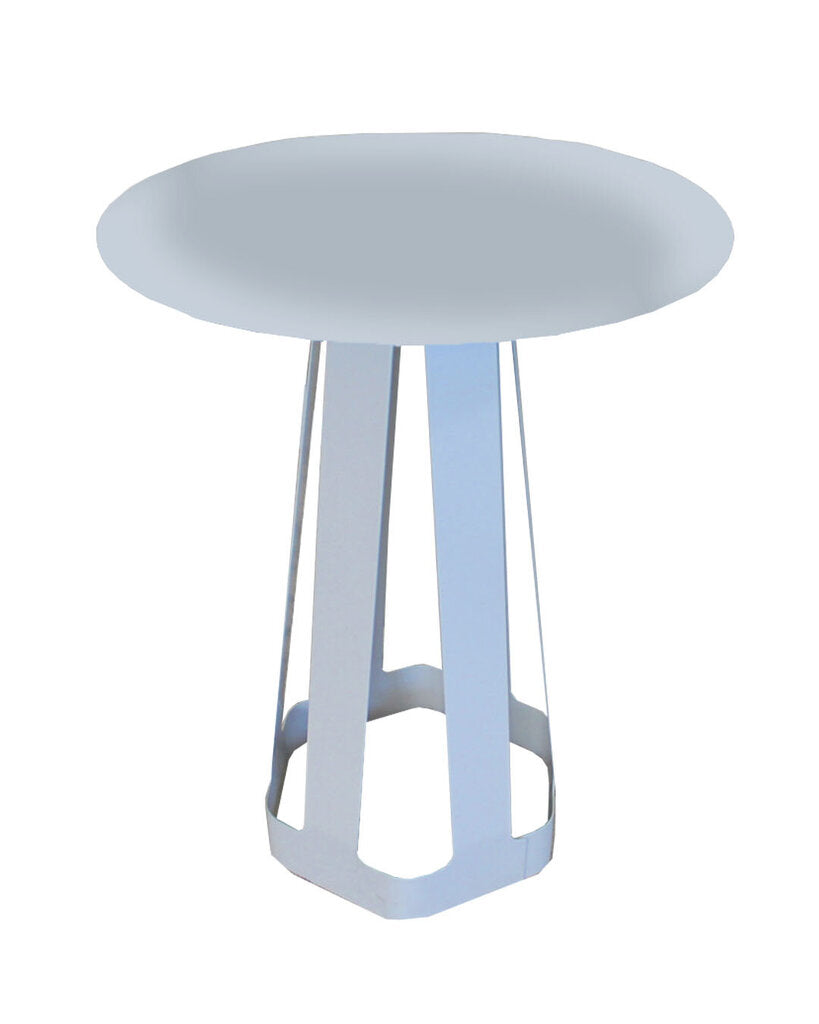 Miswell Sixagon Side Table, Powder-Coated Steel & Aluminum 14Dia 18H - FIRM