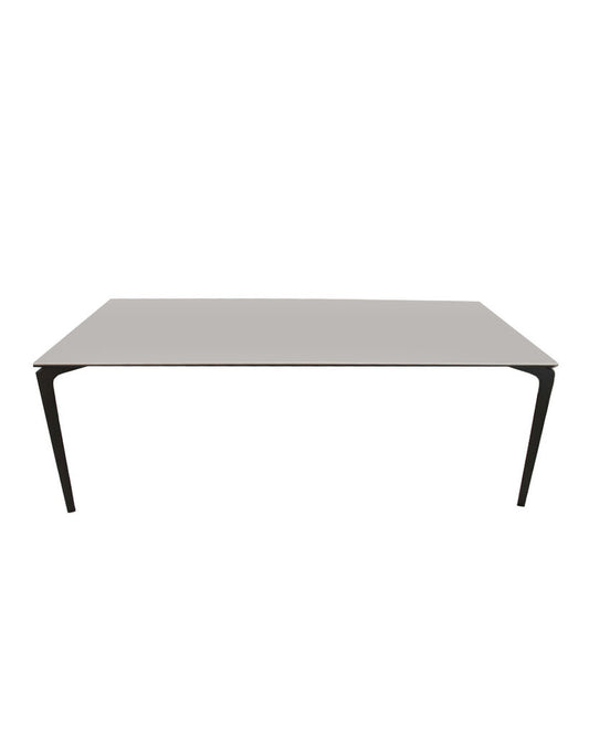 Janus Et Cie Ceramic & Powder Coated Aluminum Table 87L 39.75 D 29.25H