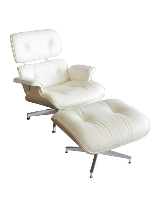 Herman Miller Classic Eames Leather Lounge Chair & Ottoman 34W 39D 33.5H