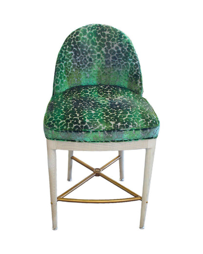 Hickory Chair Laurent counter Stools, Suzanne Kasley Upholstered 20.5W 24.5D 32.25H - SET OF 4