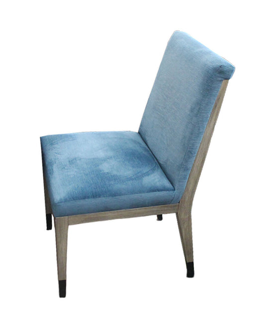 Transitional Velvet Upholstered Dining Chairs, Solid Wood Frame & Legs 18.5W 23D 33H - SET OF 10