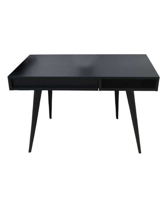 Design Within Reach Celine Desk, Black Wooden Desk w/Drawer 43.5W 21.75D 29.25H