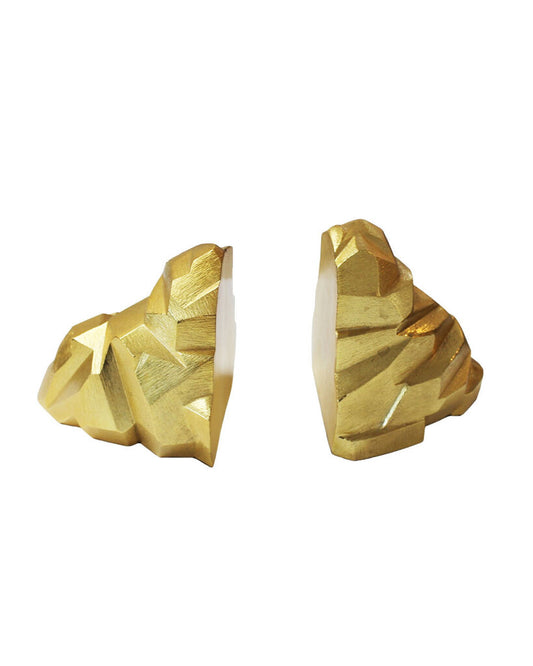 Michael Aram Gold Rock Book Ends - PAIR
