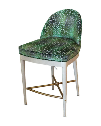 Hickory Chair Laurent counter Stools, Suzanne Kasley Upholstered 20.5W 24.5D 32.25H - SET OF 4