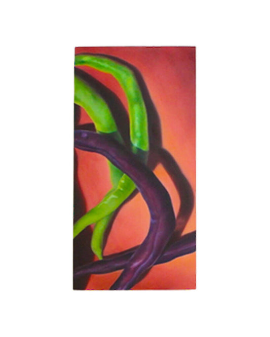 Signed Martha Kennedy Acrylic on Board, Beans 8W 10H