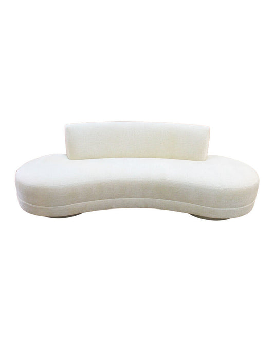 "Serpentine Sofa, Custom Upholstery 97L X 35D X 30H