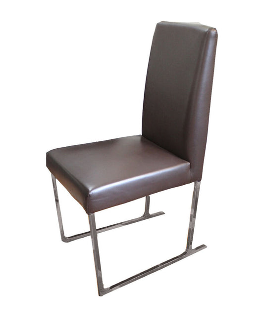 B & B Italia Leather Dining Chairs Designed by Antonio Cittero 17W 20D 34.5H - SET OF 6