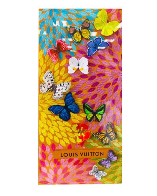 Louis Vuitton Floral Petals w/Butterflies 12 x 26
