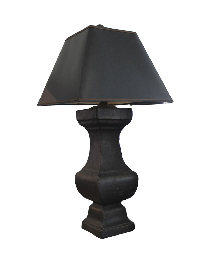 Leviton Faux Stone Table Lamps w/Black Shades