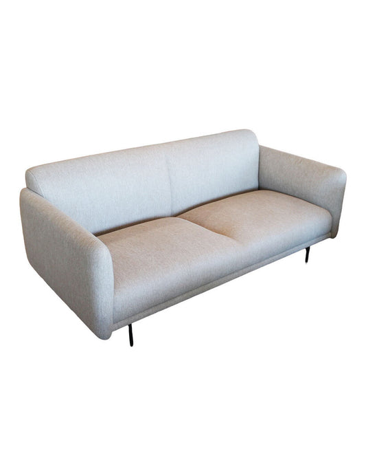 BoConcept Berne 2.5-Seater, San Capri Fabric, Matte Black Structure Lacquered 66.5W X 34D X 22H