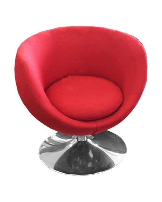 KAC Globe Swivel Red Chair 30W 26D 28H