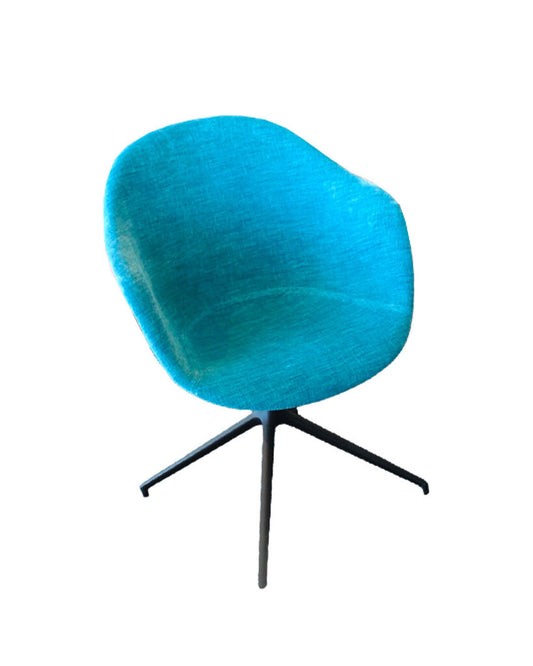 BoConcept Adelaide Chairs w/Swivel Function, Blue Upholstery 23.5W 24D 33.5H - SET OF 8