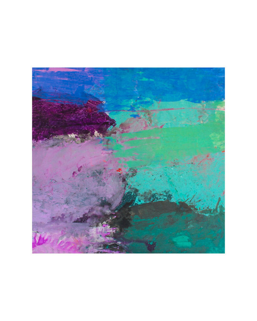 Original Acrylic on Canvas Abstract, Signed Agzenai 78"Sq.