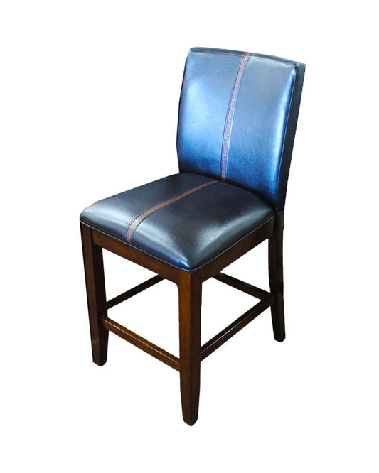 Ashley Furniture Faux Leather Bar Stools, Wood Legs 19W 24D 40H - SET OF 4