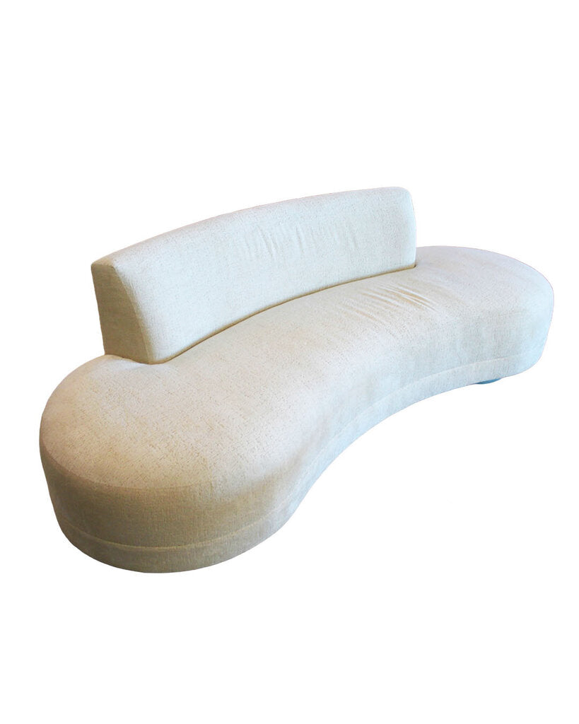 "Serpentine Sofa, Custom Upholstery 97L X 35D X 30H