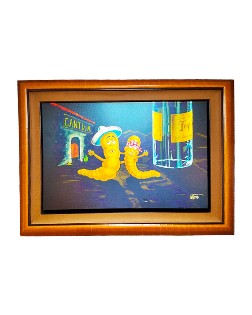 "Last Call Hector and Lupe" Signed Michael (Godard) AP 31/100 Giclee on Canvas 53.75 x 39.75